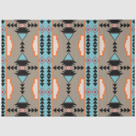 Papel De Seda Padrão Geométrico Aztec Mexicano