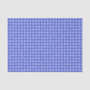Papel De Seda Padrão Geométrico Azul Elegante Moderno Chic