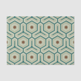 Papel De Seda Padrão geométrico com hexágonos interligados