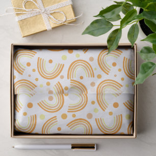 Papel De Seda Padrão Geométrico de Arco Boho