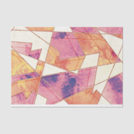 Papel De Seda Padrão Geométrico Desconectado