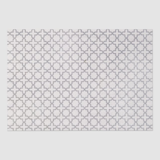 Papel De Seda Padrão geométrico do bege (Frente )