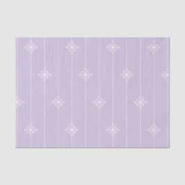 Papel De Seda Padrão Geométrico do Pastel Purple