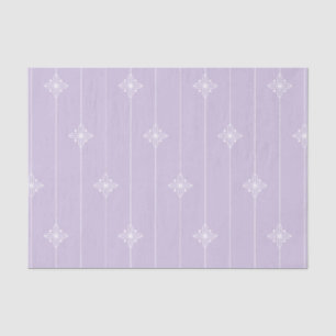 Papel De Seda Padrão Geométrico do Pastel Purple