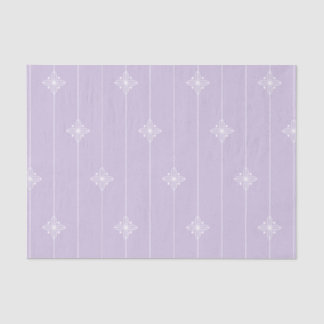 Papel De Seda Padrão Geométrico do Pastel Purple