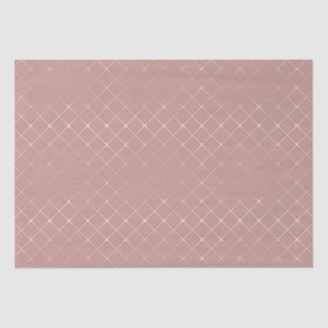 Papel De Seda Padrão Geométrico Elegante Shiny Para Casamento (Frente )