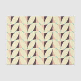 Papel De Seda Padrão geométrico em clima retrô