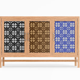 Papel De Seda Padrão Geométrico Floral abstrato escandinavo