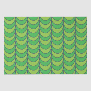 Papel De Seda Padrão Geométrico Metade Círculo Verde Geométrico