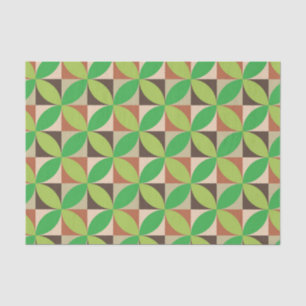 Papel De Seda Padrão geométrico moderno de meados do século em v