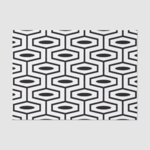 Papel De Seda Padrão Geométrico Moderno do meio século