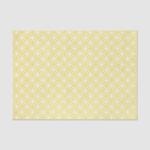 Papel De Seda Padrão Geométrico Moderno Pastel Solarenga Amarelo