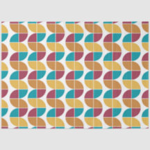 Padrão Geométrico Vintage - Colorida Funky Retro 7