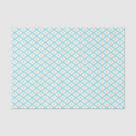 Papel De Seda Padrão Ikat Tribal do Teal e Laranja