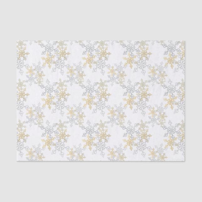 Papel De Seda Padrão Legal e quente de renda de Snowy Mandala (Frente )
