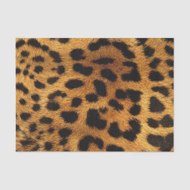 Papel De Seda padrão-leopardo de impressão de animais de Trenden (Frente )