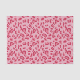 Papel De Seda Padrão-Leopardo Rosa