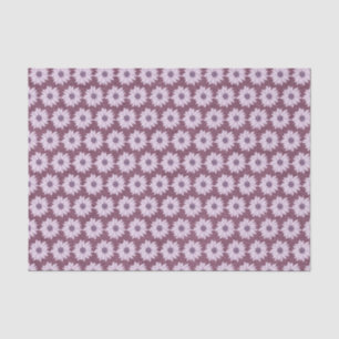 Papel De Seda Padrão Lilac e Flor Roxo