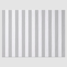 Papel De Seda Padrão Listrado Cinza e Branco Elegante