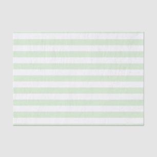 Papel De Seda Padrão Listrado Largo Verde Jade Leitoso Branco