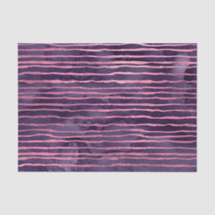 Papel De Seda Padrão Listrado Rosa e Roxo