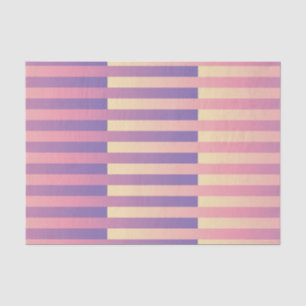 Papel De Seda Padrão Listrado Rosa Roxo Amarelo