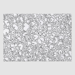 Papel De Seda Padrão mamário adulto engraçado