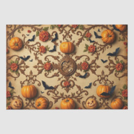 Papel De Seda Padrão Medieval Francês de Halloween
