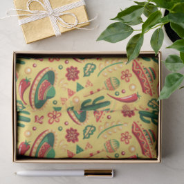 Papel De Seda Padrão Mexicano Cinco De Mayo