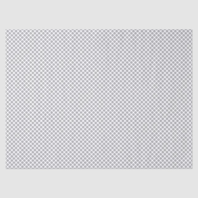 Papel De Seda Padrão Minimo de Bolinhas Cinza (Frente )