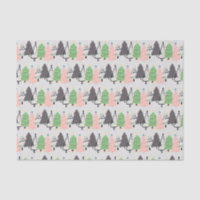 Padrão Moderno das Árvores de Natal Trendy Abstrat