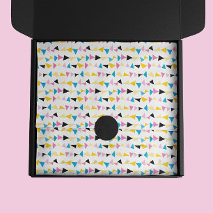 Papel De Seda Padrão moderno de confetes geométricos