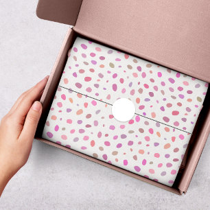 Papel De Seda Padrão moderno de manchas de Abstrato a rosa