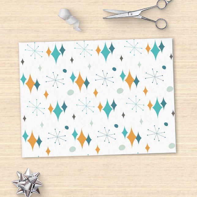 Papel De Seda Padrão moderno do Meio século de inicialização (Criador carregado)