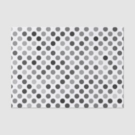 Papel De Seda Padrão monocromático de Bolinhas (pontos pretos e
