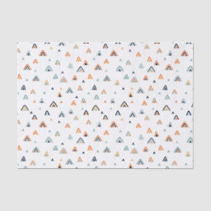 Papel De Seda Padrão Montanha Boho