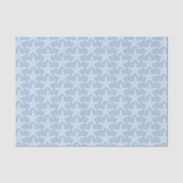 Papel De Seda Padrão Náutico de Verão Praia da Estrela do Mar   