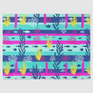 Papel De Seda Padrão Náutico em Aquarela Retro (5)