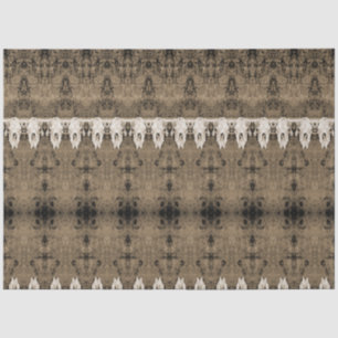 Papel De Seda Padrão ocidental tribal Sepia Bull Crânio de vaca