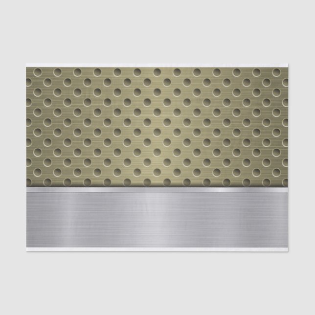 PAPEL DE SEDA PADRÃO OLIVEIRO VERDE E METAL PRATA (Frente )
