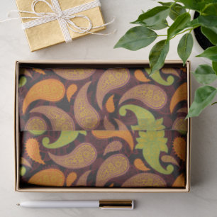 Papel De Seda Padrão Paisley