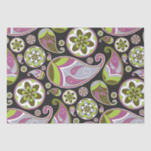 Padrão Paisley Roxo