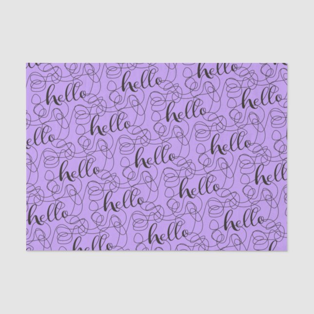 Papel De Seda Padrão perfeito preto de OLO com LINHAS (Frente )