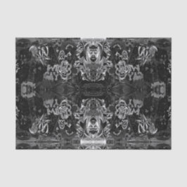 Papel De Seda Padrão Preto E Branco Da Vintagem Moderna Do grafi