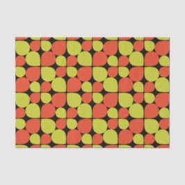 Papel De Seda Padrão retroativo de Abstrato Floral