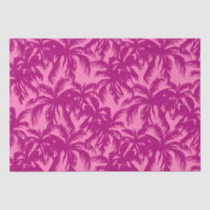 Papel De Seda Padrão rosa brilhante Palm
