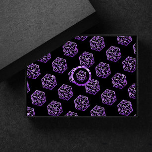 Papel De Seda Padrão RPG Purple   Dispositivo Tabletop do Jogado
