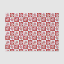 Padrão Rustic Red & White Snowflake Natal