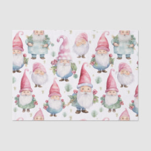 Papel De Seda Padrão sem costura do Gnome natalino