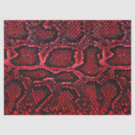 Papel De Seda padrão simples de pele vermelha cobra